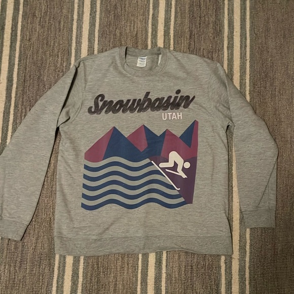 Snowbasin Utah retro sweatshirt crewneck - Picture 1 of 3